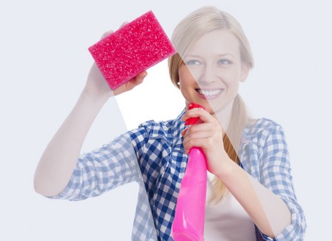 Stubborn mattress stains being treated by a cleaner